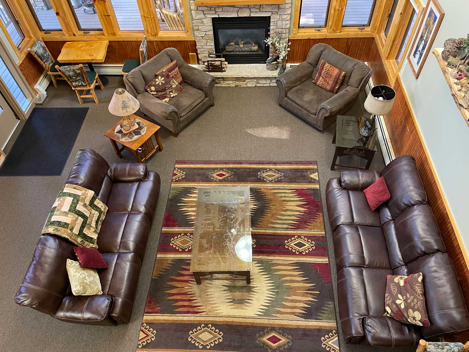 Lodge living room at The Salvation Army High Peak Camp Colorado